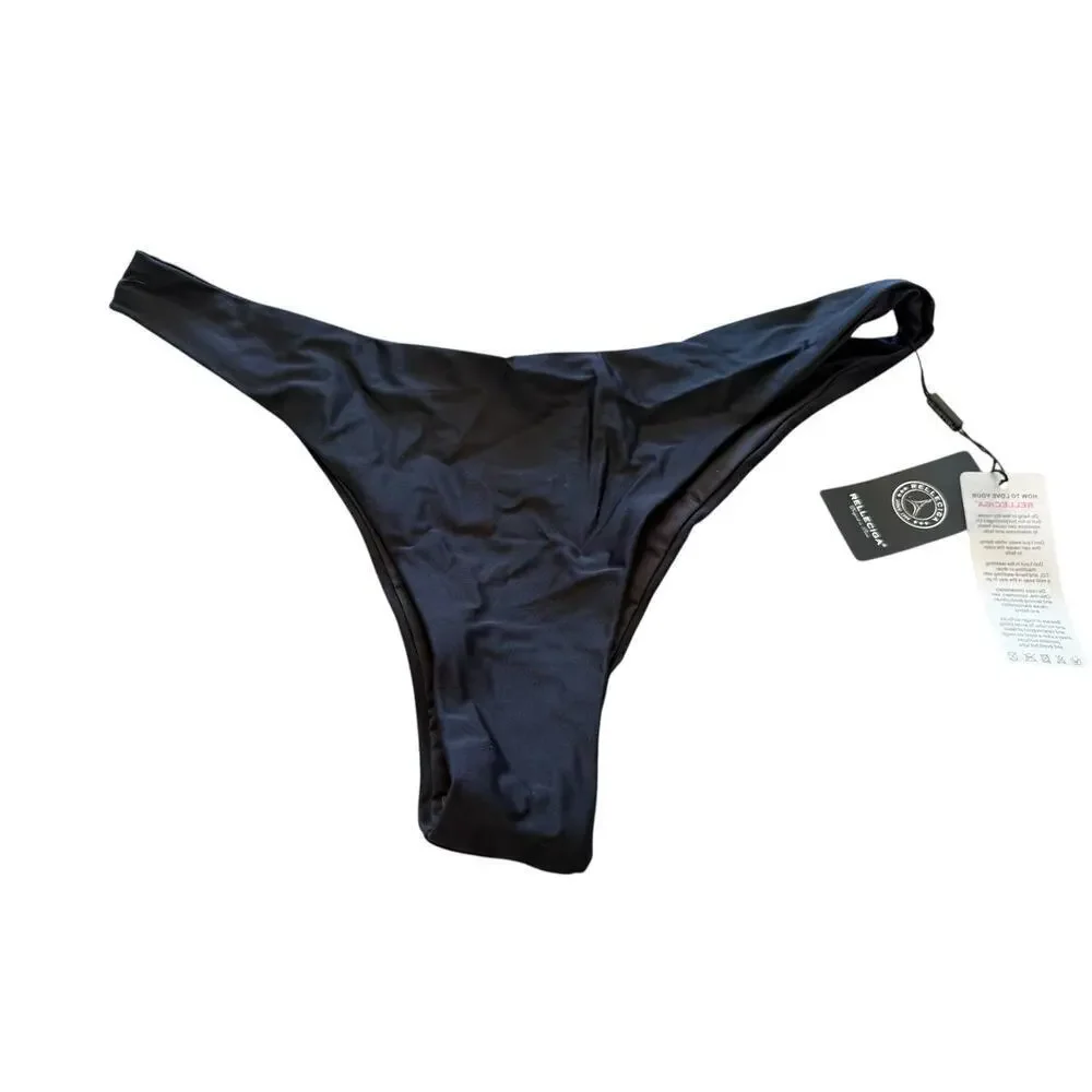 RELLECIGA Women's Cheeky Brazilian Cut Bikini Bottom Size Medium